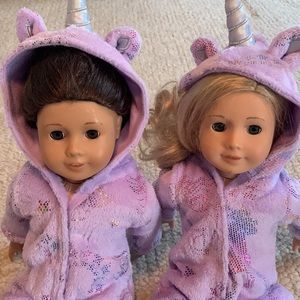 American Girl Doll Brunette & Blonde Set